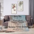 thumbnail image 6 of SPXUBZ Bible Verse Blanket with Inspirational Thoughts and Prayers Religious Throw Blanket Cozy Plush Warm Blankets 50"X 60", 6 of 6