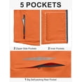 thumbnail image 6 of Little Donkey Andy Men's Packable Lightweight Waterproof Cycling Jacket, Convertible Quick Dry Running Jacket Windbreaker with Removable Sleeves and Hood, Orange Size XXL, 6 of 7