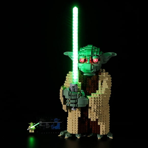 Led Lighting Kit for Lego Star Wars Attack of The Clones Yoda 75255 Yoda Building Model Light Kit for Lego Star Wars Yoda Light Set Compatible with Lego 75255 (NOT Included The Lego Sets)