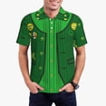 thumbnail image 1 of Fotbe St Patrick's day Camiseta Polo de Golf para Hombre con Estampado – Camisa Deportiva Transpirable con Cuello Abotonado-Small, 1 of 6