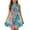 Light Blue, variant on TQWQT Girls Dresses Size 10-12 Sleeveless A Line Sundress Summer Cute Halter Dress Kids Tie Front Size 10-12 Mini Dress Trendy Tropical Floral Print Tween Girls Clothes Green 120