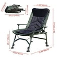 thumbnail image 2 of Portable Folding Camping Chair with Adjustable Backrest - Reclining Lounge Chair for Indoor & Outdoor, Beach, Camping, Hiking, Fishing, 2 of 13