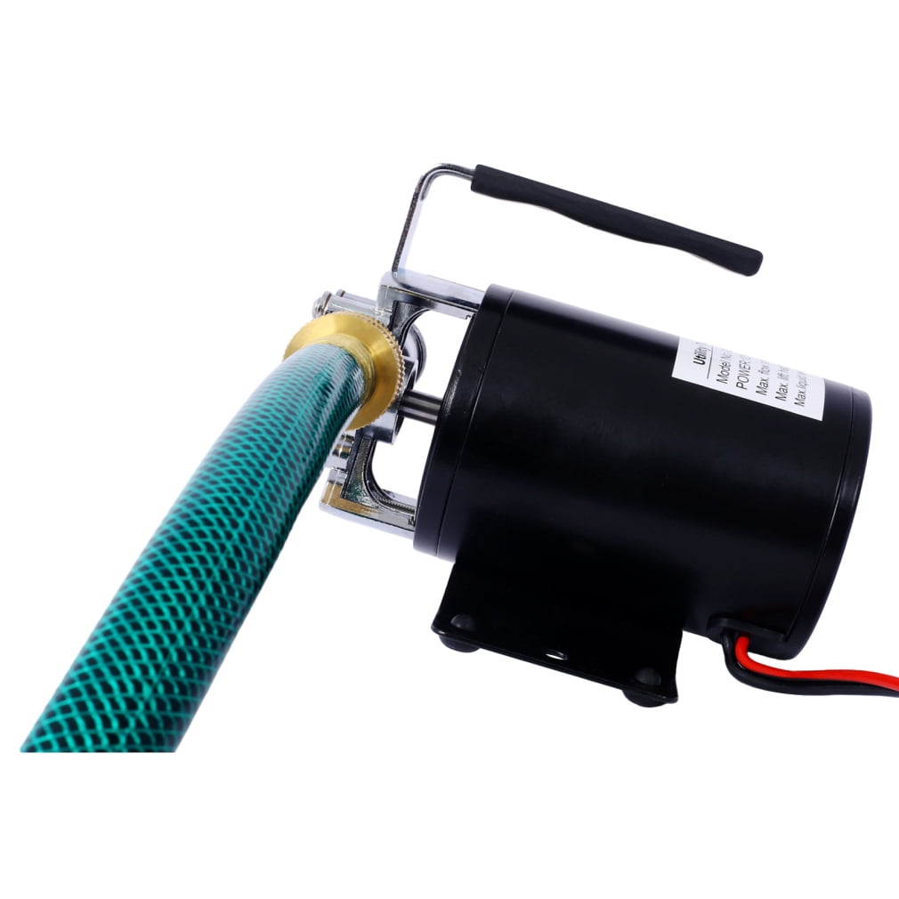 Portable 12V DC Battery Powered Water Pump - 330GPH Heavy-Duty Submersible Utility Pump with Hose Kit for Aquariums, RVs, Basements, Emergency Drainage