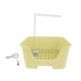 thumbnail image 1 of Bañera automática para periquitos con percha, bomba de ducha para pájaros de interior, USB, fácil de usar Amarillo, 1 of 9