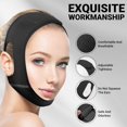 thumbnail image 3 of 2025 New V-Line Lifting Mask with Chin Strap, Reusable V Line Lifting Mask, Breathable Comfortable V-Shape Face Tape, Jaw Exerciser for Sagging (Black), 3 of 6