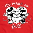 thumbnail image 3 of Disney - Mickey & Friends - Minnie & Mickey - You Make My Heart full - Men's Short Sleeve Graphic T-Shirt, 3 of 5