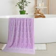 thumbnail image 5 of Deluxe Microfiber Bath Towel Large Size 70x140cm, High Absorbency Dry Beach Towel, Printed Swimming Bath Sheet, Soft Material, Multipurpose Yoga Towel, Travel, Spa Day (G), 5 of 6
