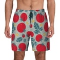 thumbnail image 3 of Uemuo Tomato Pattern Mens Swim Trunks Quick Dry Board Shorts with Mesh Lining, Stretch Beach Shorts Quick Dry No-Chafing Board Shorts-XX-Large, 3 of 9