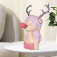 thumbnail image 3 of Escultura Nórdica de Burbujas Que Soplan, Estatua de Niña con Astas, Adorno Artístico de Resina para Niña, Decoraciones para El Hogar para Mesa, Dormi Rosado Sunnimix linda escultura, 3 of 8