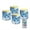 Butterfly Marble Texture Blue, variant on Kuiaobaty Flameless Candles Golden Butterfly Blue Pattern Battery Powered LED Pillar Candle Tealights Home Decoration Remote Set of 4 for Wedding Beach Party Decor 3 x 3 Inches