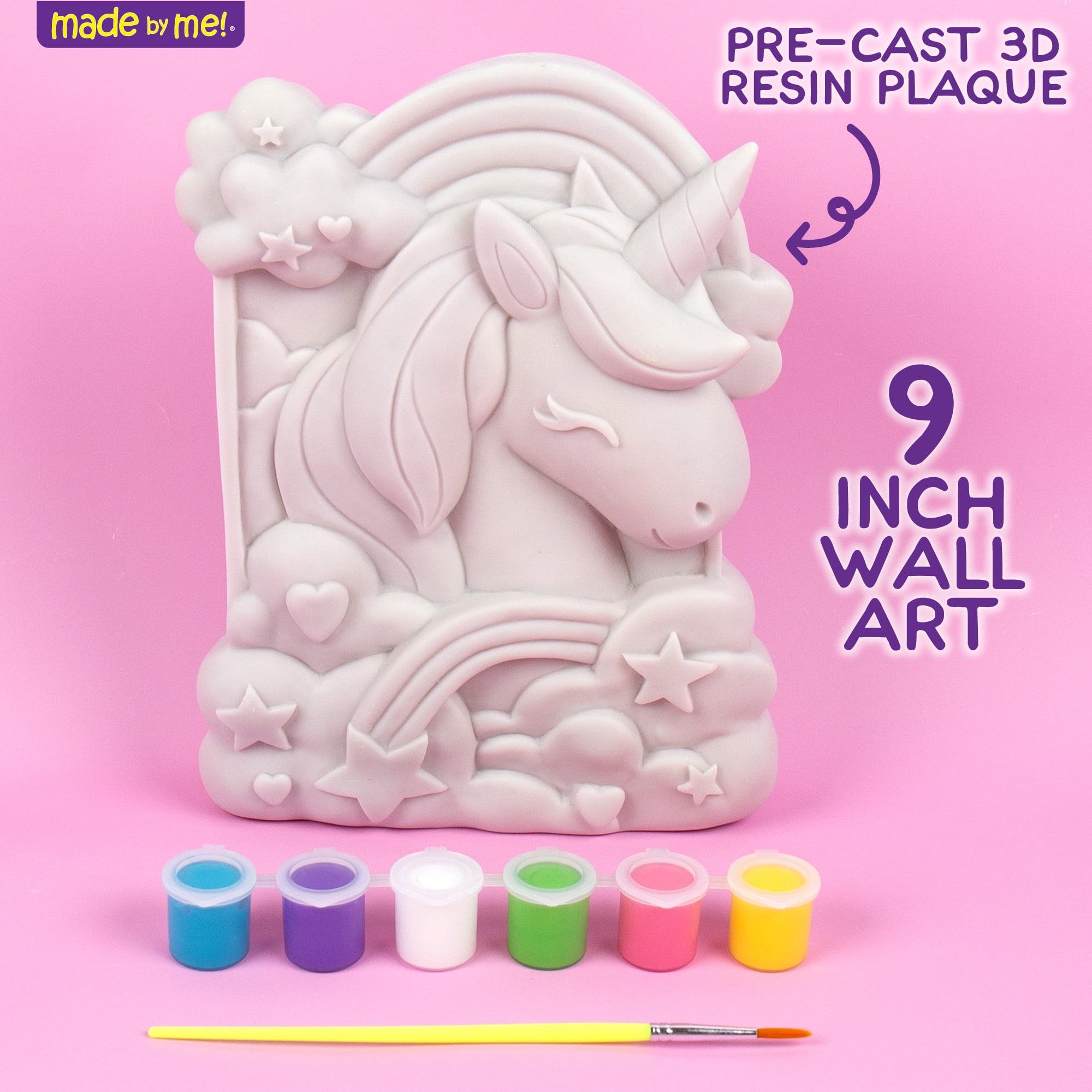 CRAFTBARN - Painting Kits for Kids Ages 4-8 | Craft Paint Set for Boys & Girls Ages 3-5 | Unicorn Princess Mermaid Theme Children’s Paint with Water