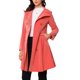 thumbnail image 4 of Abrigo de terciopelo A-Line para mujer Inspire Chic, de doble botonadura, con cuello alto, abrigo de invierno de longitud media, XS, rosa, 4 of 6