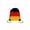 Germany, variant on 16x13 Inch Flag Drawstring Backpack for Football Matches, Sports Sackpack with Teams Print, Nylon Lightweight Foldable for Soccer Fans Games Daily Use, Holland
