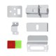 thumbnail image 5 of Cerradura de puerta Ormromra con perno de privacidad Acero inoxidable para baño público indicadora de compromiso vacante, 5 of 8