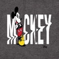 thumbnail image 3 of Disney - Mickey & Friends - Name Glitch - Classic Mickey - Men's Pullover Hooded Fleece Sweatshirt, 3 of 5