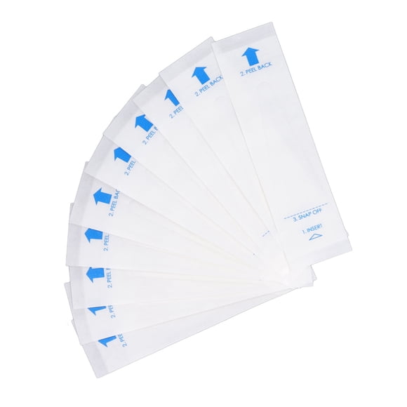 50 Uds. Cubierta de sonda de termómetro papel de película de PE 9,5x2,5 cm juego de cubierta de sonda de termómetro confiable y preciso desechable