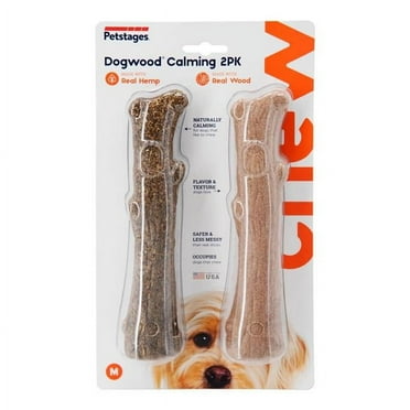 Kyjen 100329 Petstages Dogwood Original & Calming Alternative Dog Chew Toy - Medium - Pack of 2