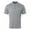 Grey, variant on Men's Summer Casual Polo Shirt - Zippered Pocket Sport Poloshirt with Breathable Fabric