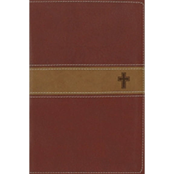 NIV Gift Bible Bible Burgundy/Tan with Cross-Walmart (Hardcover) by Zondervan Publishing