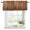 Brown, variant on Brown Wooden Grain Curtain Valances for Windows, Kitchen Valance Window Treatments Panel 2 Pack, Farmhouse Country Vintage Texture Rod Pocket Short Curtains for Bathroom Bedroom 60 x 18 Inch