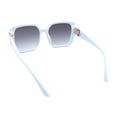 thumbnail image 4 of Womens Diva Rectangle Designer Butterfly Fashion Sunglasses Blue - Navy, 4 of 4