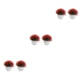 thumbnail image 3 of Cateissary 2 unids/set Pot Bonsai Ornament Versatile Home Decor Companion Faux Grass para decoración Potted Simulation rojo brillante Type1 NO1, 3 of 6