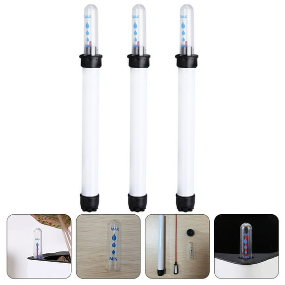 SEWCHICS Indoor Plant Water Level Indicator 3-Pack Plastic Soil Moisture Meter for Accurate Watering