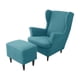 thumbnail image 1 of Bewildely Funda protectora lavable para sillón, 3 piezas, para fácil mantenimiento y protección de muebles Decoración del hogar azul turquesa, 1 of 6