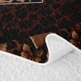 thumbnail image 5 of Homewish Brown Leopard Print Quilt King for Girls Women, Monogrammed V King Coverlet Set, 5 of 7