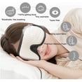 thumbnail image 3 of ER Block Light Sleep Eye Mask Suave acolchado Travel Shade Cover Rest Relax Sleeping Blindfold Eye Cover Sleep Mask Eye Patch brillar Electrónica, 3 of 5