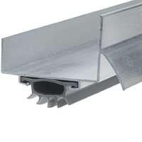 Frost King U37H U-Shape Drip Cap Door Bottom, 36 in L x 1-3/4 in W, Aluminum, Silver