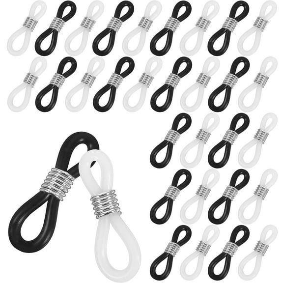 Masteelf 100pcs Silicone Eyeglass Chain Ends For Men And Women Grips Secure And Comfortable Glasses Chain Connectors For Different Eyewear