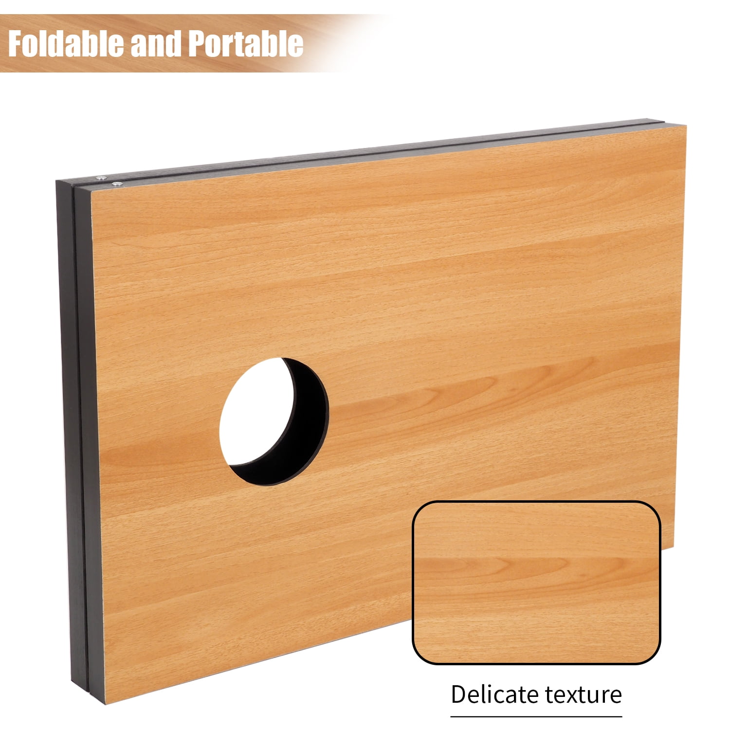 Cometoss Cornhole Set 3'x2' Outdoor Game,Yard Games-Includes 2 MDF Wood Boards 35.4x23.6 Inch,8 12 Ounce Corn Hole Bean Bag Cornhole Set (Classic Wood)