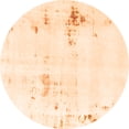 thumbnail image 1 of Ahgly Company Indoor Round Solid Orange Modern Area Rugs, 7' Round, 1 of 4