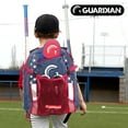 thumbnail image 3 of Guardian Baseball Backpack for Youth, Softball Bag for Girls, Durable Bat Bags Baseball Youth Boys and Girls, TBall Bag – Includes Hook to Hang on Fence - USA, 3 of 8