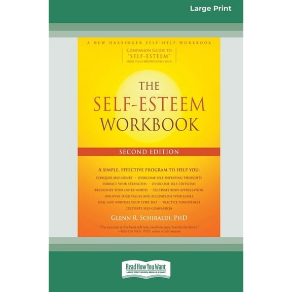 The Self-Esteem Workbook [Large Print 16 Pt Edition], (Paperback)