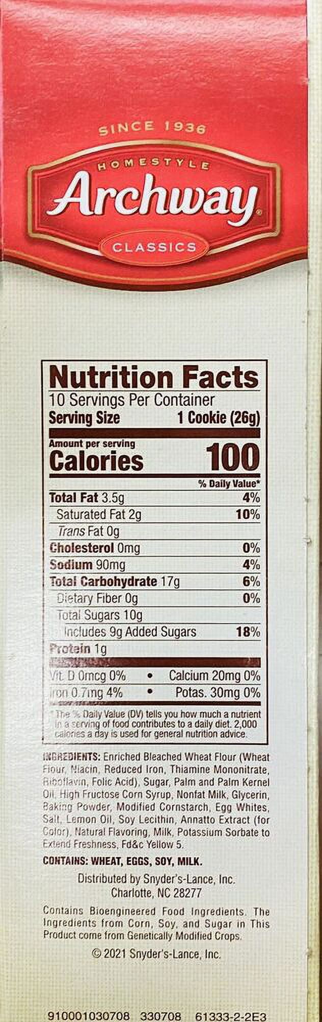 4x Archway Homestyle Classics Soft Frosty Lemon Cookies 9.25 Oz - 4 BOXES BULK