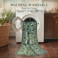 thumbnail image 5 of Moynesa Green Washable 5'x7' Area Rugs, Botanical Floral Large Rugs for Living Room Non-Slip Soft Modern Natural Rugs for Bedroom, Stain Resistant Accent Carpet for Dining Room Dorm Apartment, 5 of 7