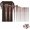 Brown, variant on Makeup Brush Set, 13 count Professional  Brushes with Pouch, Synthetic Bristles,  for  and Eye Application,  & Eye Brush Set for Beginners to Pros (Brown)