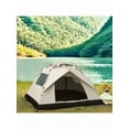 thumbnail image 2 of 78x78x59 Inch 4-Person Automatic Pop-Up Tent - 2 Doors & 2 Windows, Oxford Fabric, Fiberglass Frame, Mosquito-Proof | For Camping/Fishing/Hiking, 2 Colors, 2 of 9