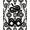 Black And White, Pattern 1, variant on ODIKA 8'x10' Washable Area Rug Snake Abstract Coiled Form Minimalist Contrast Serpent Artwork for Living Room, Under Sectional, Family , Durable, Non-Slip