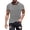 Black, variant on Mens Graphic T-shirts Short Sleeve Crewneck Tee Stripe Print Street Style Summer Top Blue M