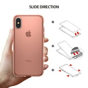 Ringke Air Case Compatible with iPhone X, Lightweight & Thin Flexible TPU Scratch Resistant Cover - Rose Gold
