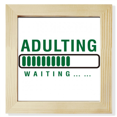 thumbnail image 1 of Adult Growth Maturity Art Deco Fashion Square Picture Frame Wall Tabletop Display, 1 of 3