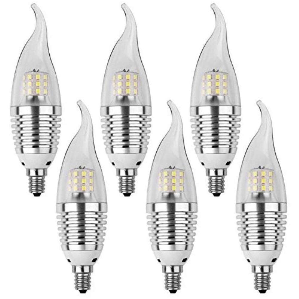 Crday E12 LED Candelabra Bulb 7W E12 LED Candle Chandelier Bulbs,Cool