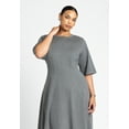thumbnail image 5 of ELOQUII Women's Plus Size Seam Detail Ponte Work Dress, 5 of 5