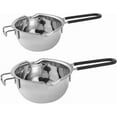 thumbnail image 1 of WUWFKUI 2PCS Stainless Steel Double Boiler Pot with Heat Resistant Handle for Melting Chocolate, Candy and Candle Making (400ML+600ML), 1 of 8
