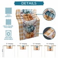 thumbnail image 7 of Table Runners 120 Inches Long Dress Scarves, Orange Pumpkin Thanksgiving Farmhouse Coffee/Dining/Kitchen Table Runner for Living Room, Fall Leaves Retro Plaid 13x120 Inch, 7 of 7