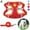 Red, variant on PULLIMORE No Pull Dog Harness Leash Set Reflective Adjustable Easy Control Pet Chest Vest for Small Medium Dogs (S, Red)