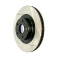 thumbnail image 2 of Stop Tech Power Slot Brake Rotor 126.44126SL SportStop Slotted; One Piece Design; Wheel Bolt Pattern 5 x 114.3 Millimeter; 62 Millimeter Hub Inside Diameter; Electro-Coated Cast Iron; Single, 2 of 4